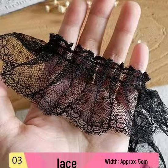 Черная кружевная органза для самостоятельного изготовления одежды и аксессуаров - украшение горловины и подола юбки
Черная кружевная органза для самостоятельного изготовления одежды и аксессуаров - украшение горловины и подола юбки
