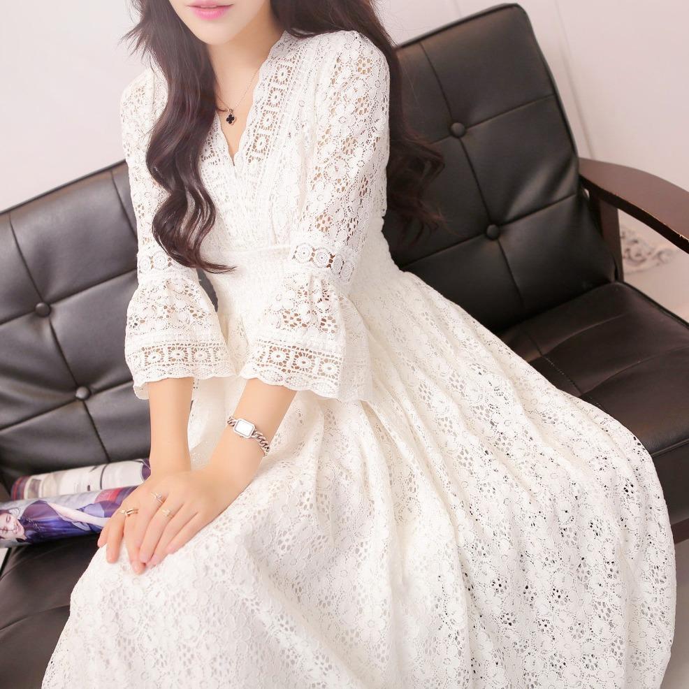 Dress Summer New Style Ladies Lace V-neck Slim Waist Skirt Korean Dress Vacation Women s Beach Skirt XS білий
Dress Summer New Style Ladies Lace V-neck Slim Waist Skirt Korean Dress Vacation Women s Beach Skirt XS білий