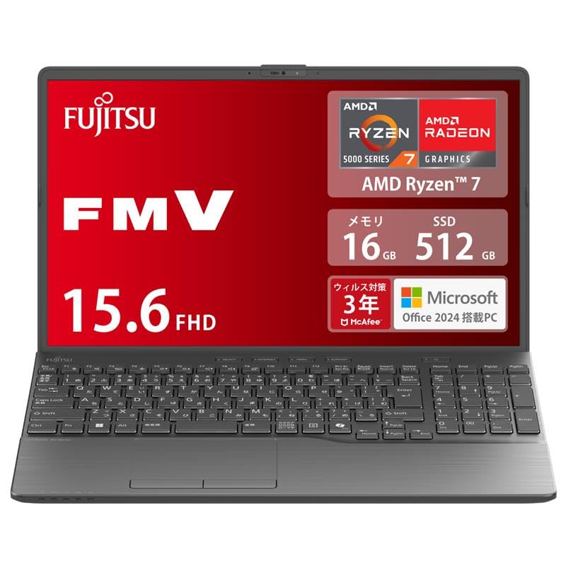 Fujitsu Laptop FMV LIFEBOOK Office Ryzen Multi AH Series WAA/J2 (MS 2024/Win 11/15.6 type/AMD 7/16GB/SSD 512GB/Super Drive) FMVWJ2AA72_AZ
Fujitsu Laptop FMV LIFEBOOK Office Ryzen Multi AH Series WAA/J2 (MS 2024/Win 11/15.6 type/AMD 7/16GB/SSD 512GB/Super Drive) FMVWJ2AA72_AZ