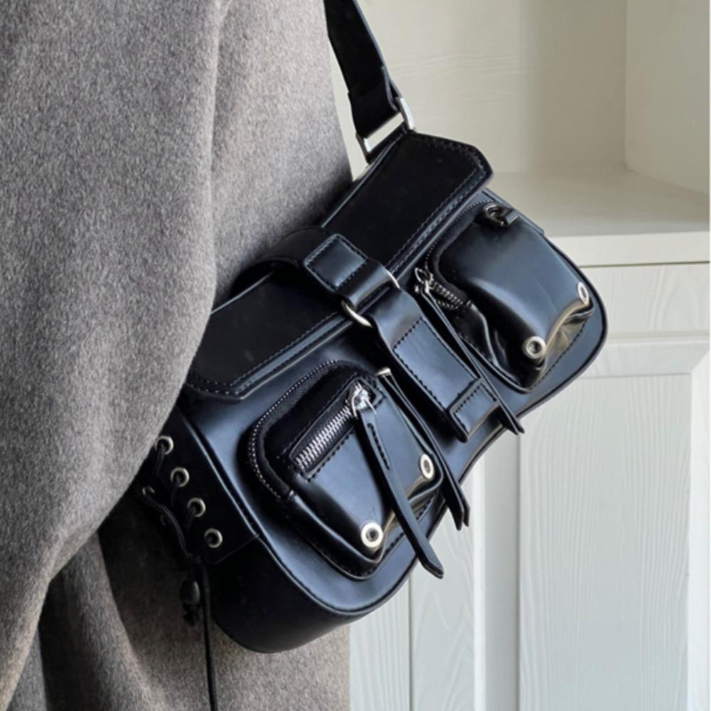 PU Leather Shoulder Bag Harajuku Underarm Handbag Elegant Spicy Girl Locomotive Bag Women s Trend червоний
PU Leather Shoulder Bag Harajuku Underarm Handbag Elegant Spicy Girl Locomotive Bag Women s Trend червоний