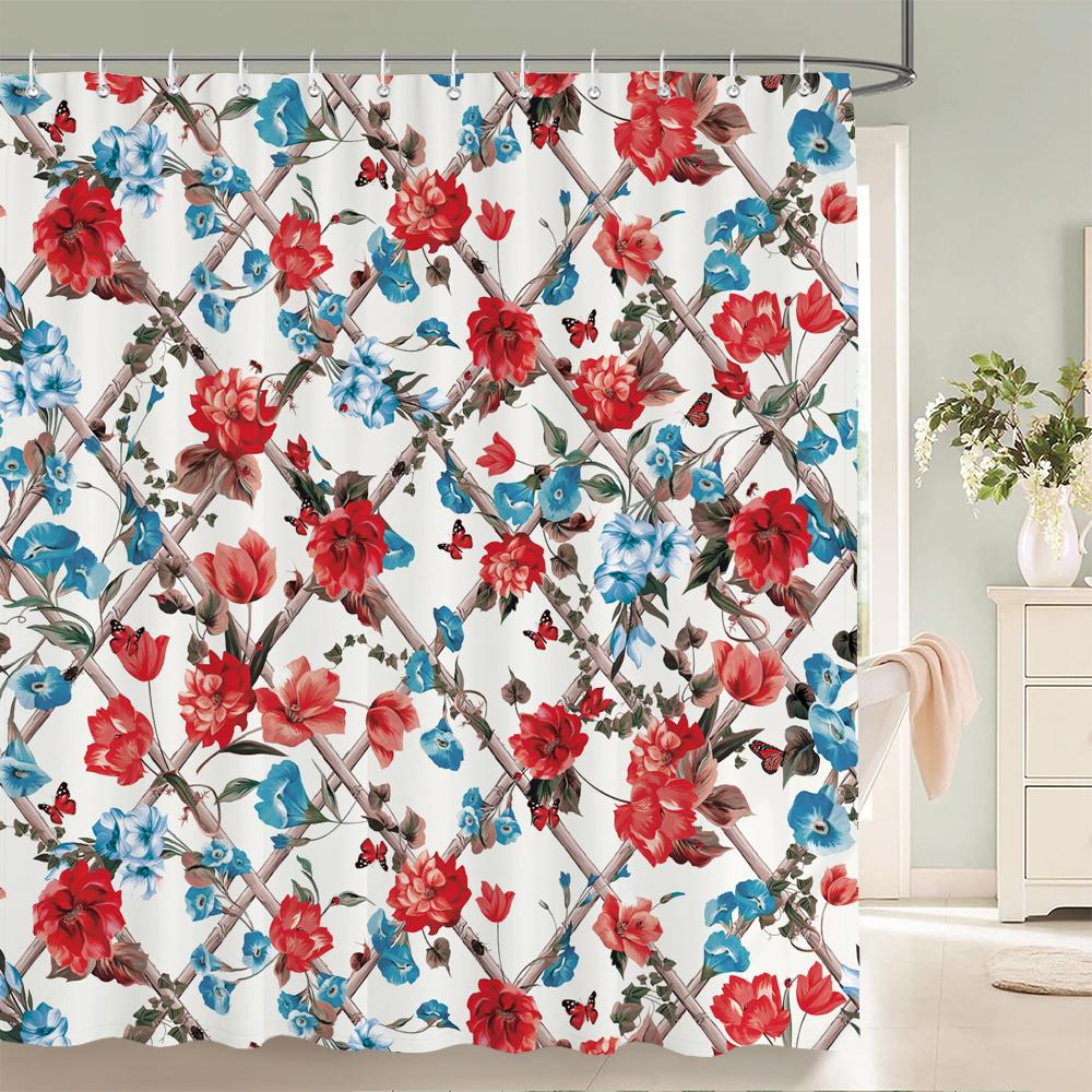 1Pcs Watercolor Flower And Bird Leaves Printed Fabric Waterproof Shower Curtain, Home Decoration Bathroom Curtain, With Hooks W60H190(CM)-1 Pcs
1Pcs Watercolor Flower And Bird Leaves Printed Fabric Waterproof Shower Curtain, Home Decoration Bathroom Curtain, With Hooks W60H190(CM)-1 Pcs