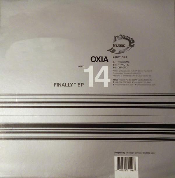 12inch Record OXIA - Finally EP INTEC14 Intec Records 2002 Germany Dance & Electronica Used
12inch Record OXIA - Finally EP INTEC14 Intec Records 2002 Germany Dance & Electronica Used