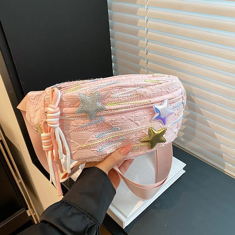 Simple casual ins wind bag female, small fresh Mori messenger bag sports breast bag niche student versatile fanny pack Without pendant рожевий
Simple casual ins wind bag female, small fresh Mori messenger bag sports breast bag niche student versatile fanny pack Without pendant рожевий