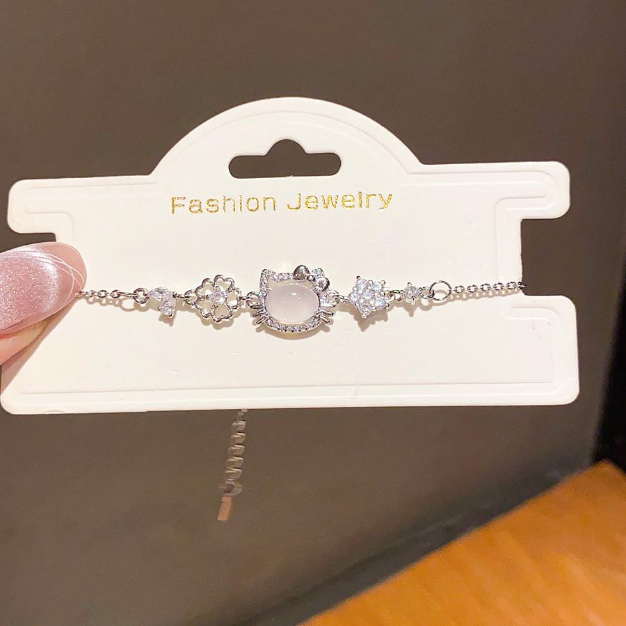 Hello Kitty Jewellery Bracelet With Cubic Zirconia For Ladies Gift
Hello Kitty Jewellery Bracelet With Cubic Zirconia For Ladies Gift