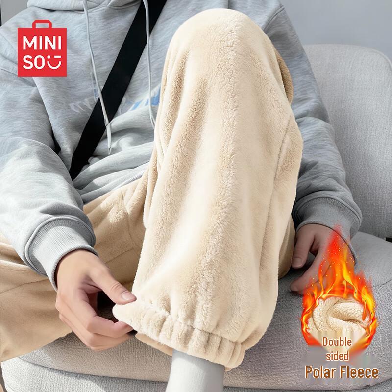 MINISO Men s Double-Sided Fleece Lined Winter Casual Pants M
MINISO Men s Double-Sided Fleece Lined Winter Casual Pants M
