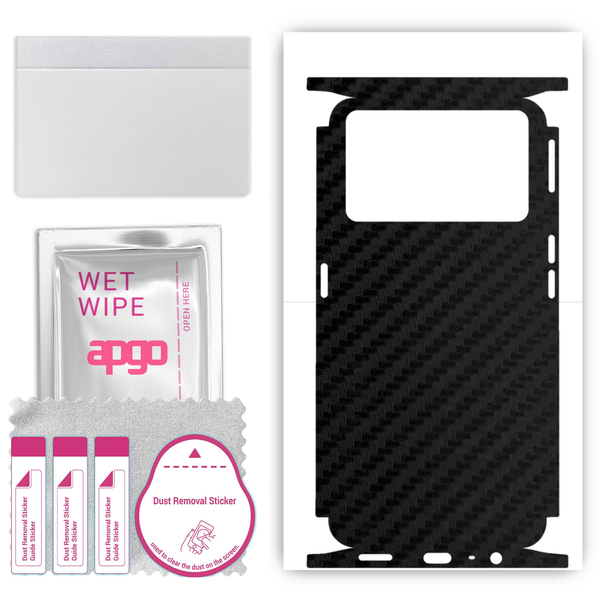 apgo Protective Skin Sticker for the back+sides compatible with Oppo K9 Pro 5G, Full Wrap Film, Foil, Vinyl - Pattern Carbon Black
apgo Protective Skin Sticker for the back+sides compatible with Oppo K9 Pro 5G, Full Wrap Film, Foil, Vinyl - Pattern Carbon Black