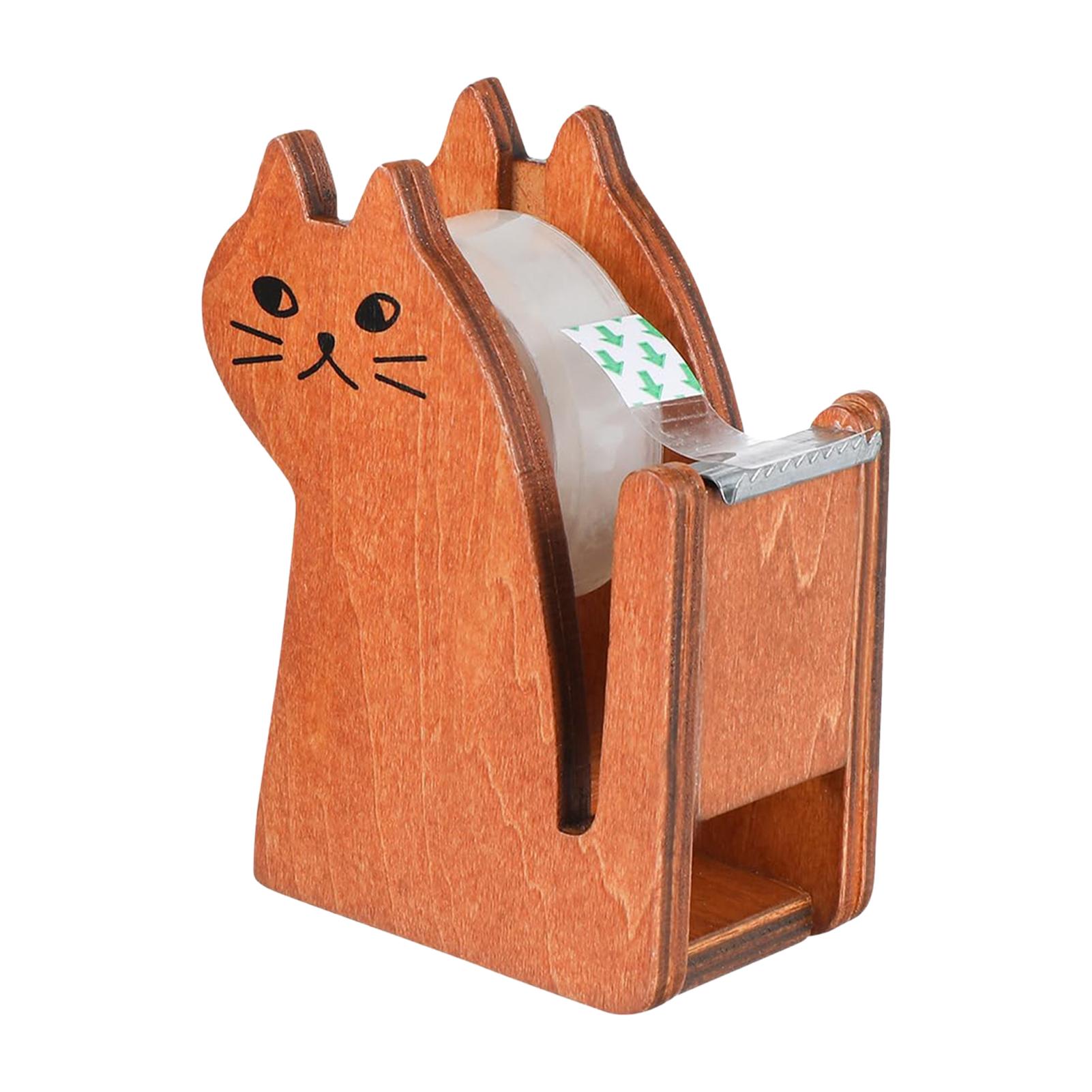 Wooden-Material Tape Dispenser Creative Retro Cat Design Tape Dispenser for Office Desk Organization жёлтый
Wooden-Material Tape Dispenser Creative Retro Cat Design Tape Dispenser for Office Desk Organization жёлтый