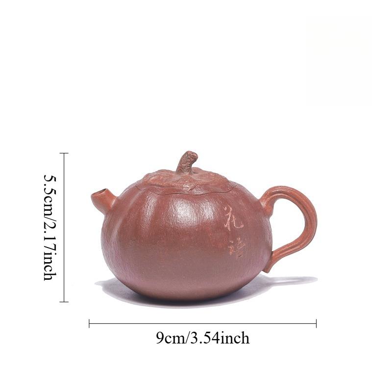 100ml Pumpkin Teapot Purple Clay Small Capacity Teapot Chinese Engraved Teapot Household Ball Hole Filter Teapots Teaware
100ml Pumpkin Teapot Purple Clay Small Capacity Teapot Chinese Engraved Teapot Household Ball Hole Filter Teapots Teaware