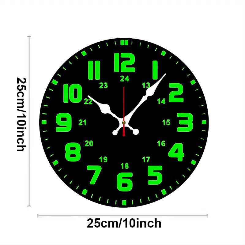 Green Numbers Wooden Round Silent Hanging Wall Clock, Suitable For Living Room, Office, Study Room, Bedroom, Home Decoration 10 inch
Green Numbers Wooden Round Silent Hanging Wall Clock, Suitable For Living Room, Office, Study Room, Bedroom, Home Decoration 10 inch