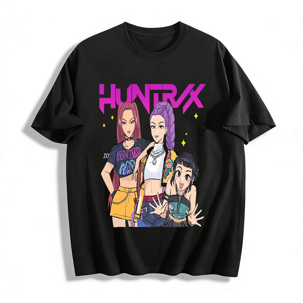 HUNTRIX Girl Group Print Short Sleeve T-shirt Trendy Street Style Cool Girl Casual Loose Top Pure cotton T-shirt XXS
HUNTRIX Girl Group Print Short Sleeve T-shirt Trendy Street Style Cool Girl Casual Loose Top Pure cotton T-shirt XXS