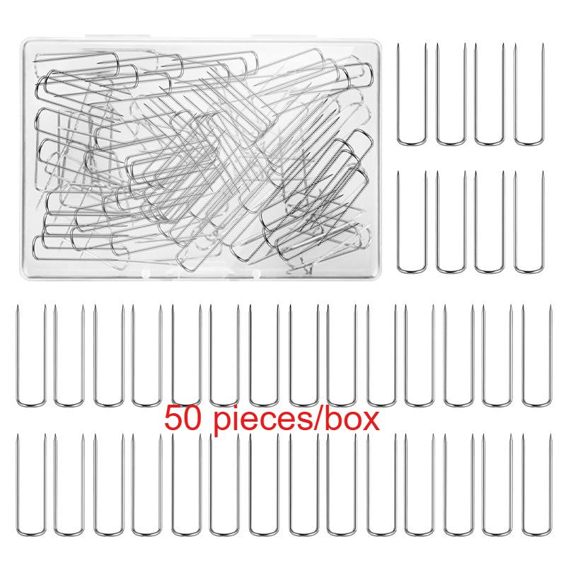 50pcs Heavy-Duty Metal U-Shaped Sewing Pins - Sharp U-Shaped Tip for Fabric, Floral Arrangements, Home Decor,Climbing Plants
50pcs Heavy-Duty Metal U-Shaped Sewing Pins - Sharp U-Shaped Tip for Fabric, Floral Arrangements, Home Decor,Climbing Plants