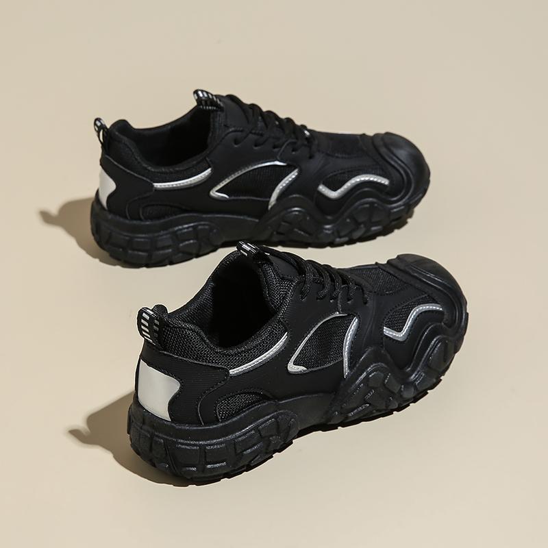 Женские сетчатые туфли Весенние новые универсальные студенческие туфли из сетчатой ткани на толстой подошве Дышащие повседневные спортивные туфли 35 чёрный
Женские сетчатые туфли Весенние новые универсальные студенческие туфли из сетчатой ткани на толстой подошве Дышащие повседневные спортивные туфли 35 чёрный