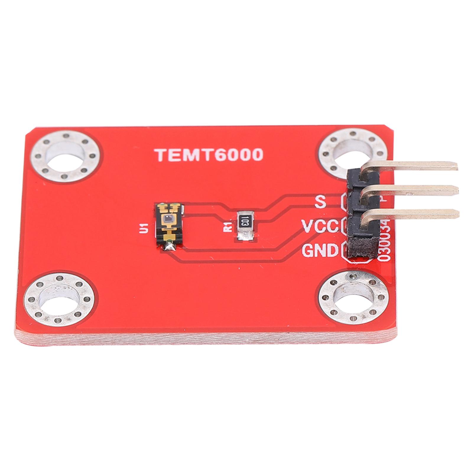 TEMT6000 Ambient Light Sensor Module Analog Signal Light Intensity Detection 15000Lux Illumination
TEMT6000 Ambient Light Sensor Module Analog Signal Light Intensity Detection 15000Lux Illumination