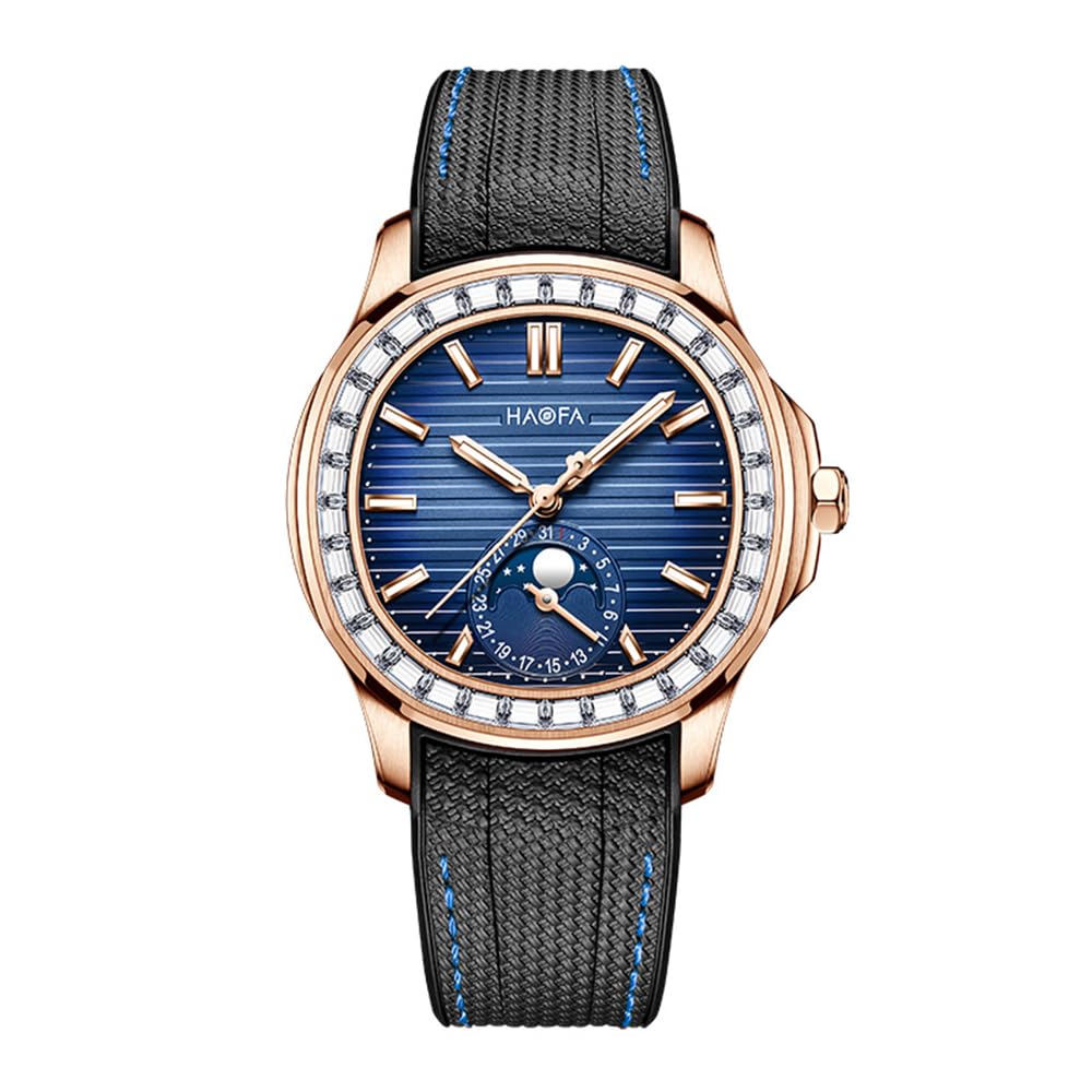 HAOFA Watch Automatic Mechanical Watch Moon Phase Diamond Bezel Business Fashion Gift Men s Men s Men s
HAOFA Watch Automatic Mechanical Watch Moon Phase Diamond Bezel Business Fashion Gift Men s Men s Men s