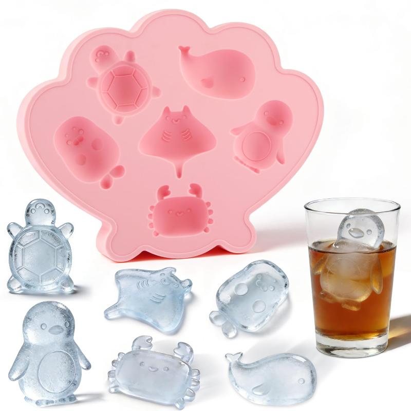 Ice Cube Tray Shell Silicone Ice Cube Trays With Cute Marine Life Shapes Cubes Easy To Release Perfect For Freezer Home
Ice Cube Tray Shell Silicone Ice Cube Trays With Cute Marine Life Shapes Cubes Easy To Release Perfect For Freezer Home