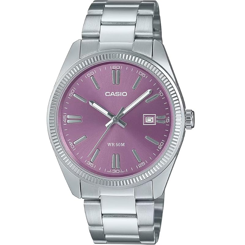 Casio MTP series Analog quartz (38.5mm) Lavender purple sunray dial/stainless steel bracelet MTP-1302PD-6AVEF, bracelet
Casio MTP series Analog quartz (38.5mm) Lavender purple sunray dial/stainless steel bracelet MTP-1302PD-6AVEF, bracelet