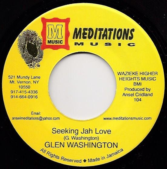 7inch Record GLEN WASHINGTON - Seeking Jah Love 104 Meditations Mus 2006 Jamaica Reggae, Ska & Dub Used
7inch Record GLEN WASHINGTON - Seeking Jah Love 104 Meditations Mus 2006 Jamaica Reggae, Ska & Dub Used
