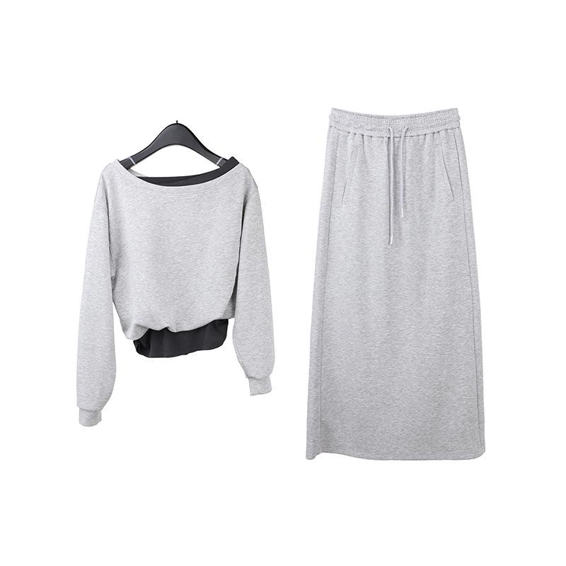 THE MIND One-Shoulder Two-Piece Hoodie & Skirt Set: 2026 Spring Korean Casual Fashion for Women. Skirt S хизер серый
THE MIND One-Shoulder Two-Piece Hoodie & Skirt Set: 2026 Spring Korean Casual Fashion for Women. Skirt S хизер серый