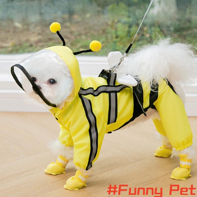 Dog waterproof quick-dry Raincoat Include traction Hole gridding inside breathability Keep away skin disease For Diff Weight XS(0.5-1.5kg)
Dog waterproof quick-dry Raincoat Include traction Hole gridding inside breathability Keep away skin disease For Diff Weight XS(0.5-1.5kg)