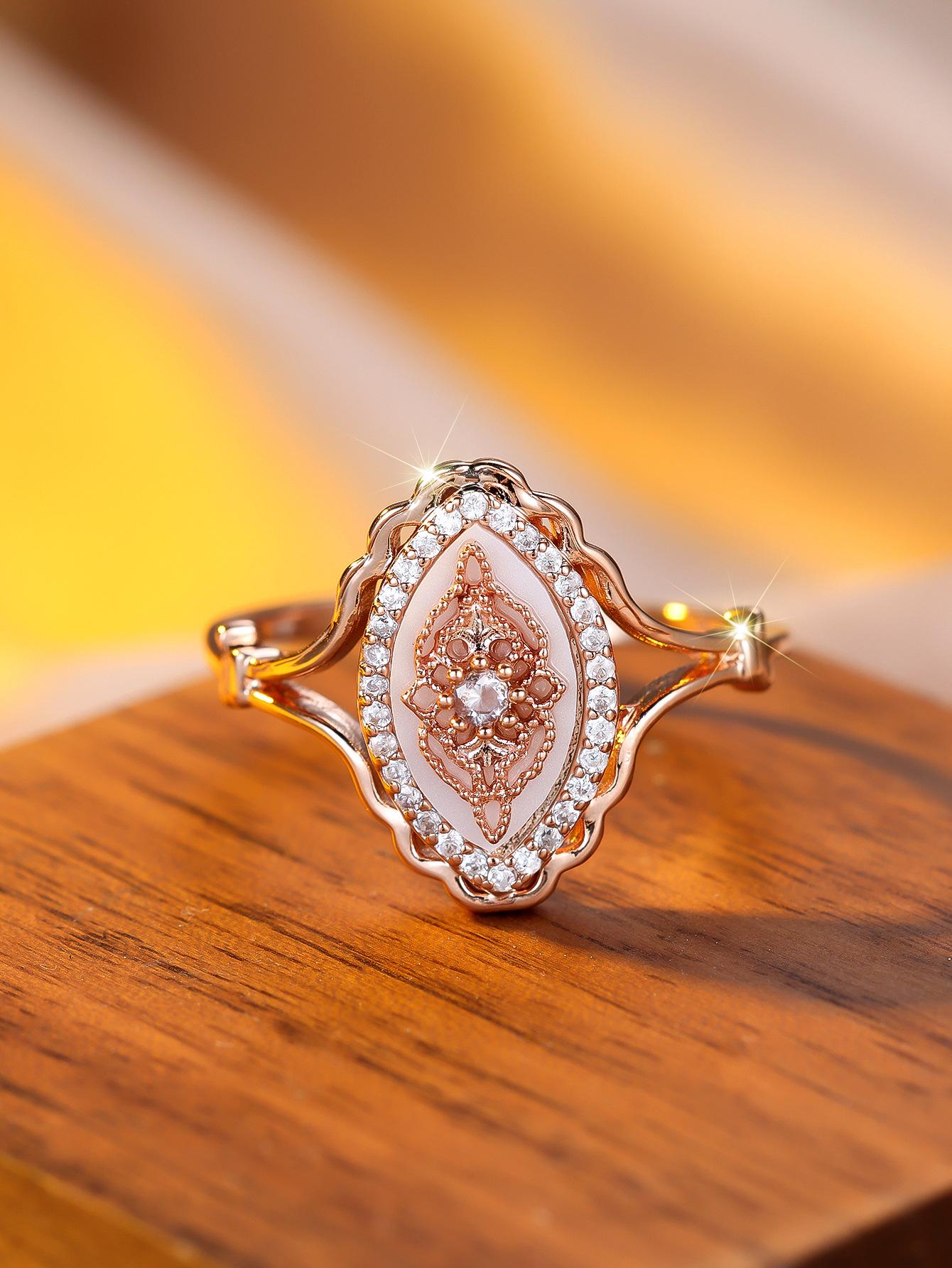 Horse eye design white diamond simple lace ring versatile explosion no. 10
Horse eye design white diamond simple lace ring versatile explosion no. 10
