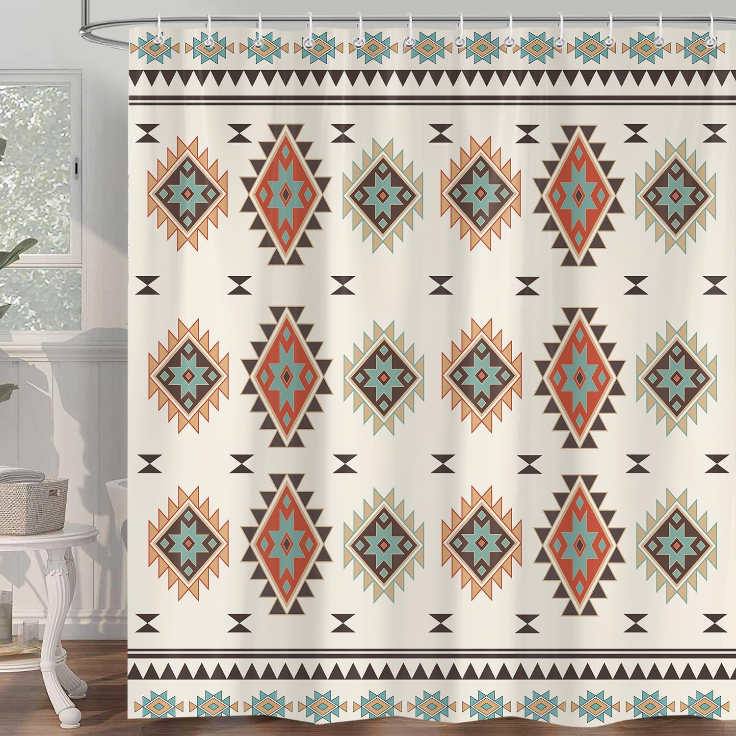 Western Shower Curtain Farmhouse Country Style With Cow Skull Southwest Design, Waterproof Polyester Bath Curtain With 12 Hooks W60H190(CM)-1 Pcs
Western Shower Curtain Farmhouse Country Style With Cow Skull Southwest Design, Waterproof Polyester Bath Curtain With 12 Hooks W60H190(CM)-1 Pcs