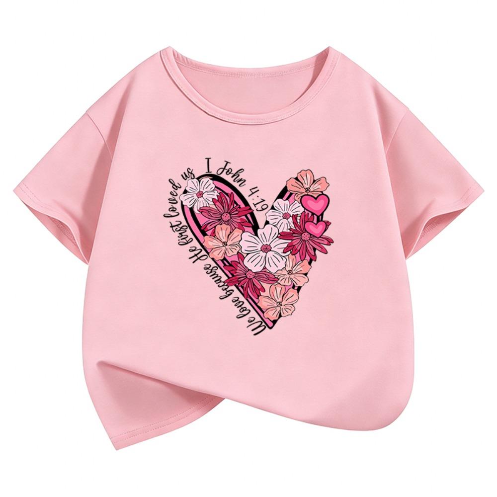 Vintage Floral Love Heart Design T-Shirt Printed T Shirt Girls Summer Clothes Short Sleeve Tops T-Shirts Cute Kids Clothing 100
Vintage Floral Love Heart Design T-Shirt Printed T Shirt Girls Summer Clothes Short Sleeve Tops T-Shirts Cute Kids Clothing 100