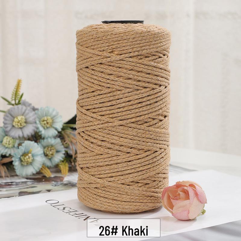 2mm Round Strand Hollow Yarn for European Style Crochet Bags, DIY Projects & Hand Knitting - Multi-Color Options
2mm Round Strand Hollow Yarn for European Style Crochet Bags, DIY Projects & Hand Knitting - Multi-Color Options