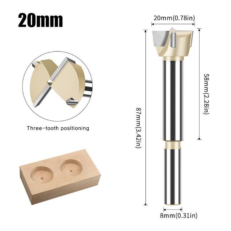 Сверло для сверления отверстий в петлях Фреза для деревообработки Forstner Фреза из карбида вольфрама 15-60 мм 20mm золотой
Сверло для сверления отверстий в петлях Фреза для деревообработки Forstner Фреза из карбида вольфрама 15-60 мм 20mm золотой