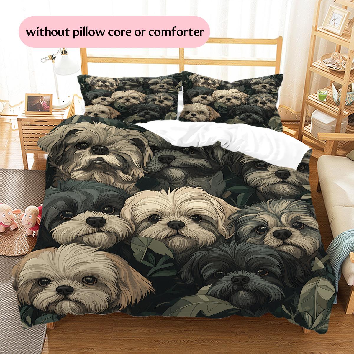 Shih Tzu and Fallen Leaves Pattern Bedding Home Decoration Birthday Gift (1 * duvet cover + 2 * pillowcase, without core) 135x200cm
Shih Tzu and Fallen Leaves Pattern Bedding Home Decoration Birthday Gift (1 * duvet cover + 2 * pillowcase, without core) 135x200cm