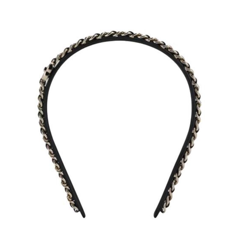 CHANEL Double C Logo Metal Headband Women s Black/Gold чорний
CHANEL Double C Logo Metal Headband Women s Black/Gold чорний