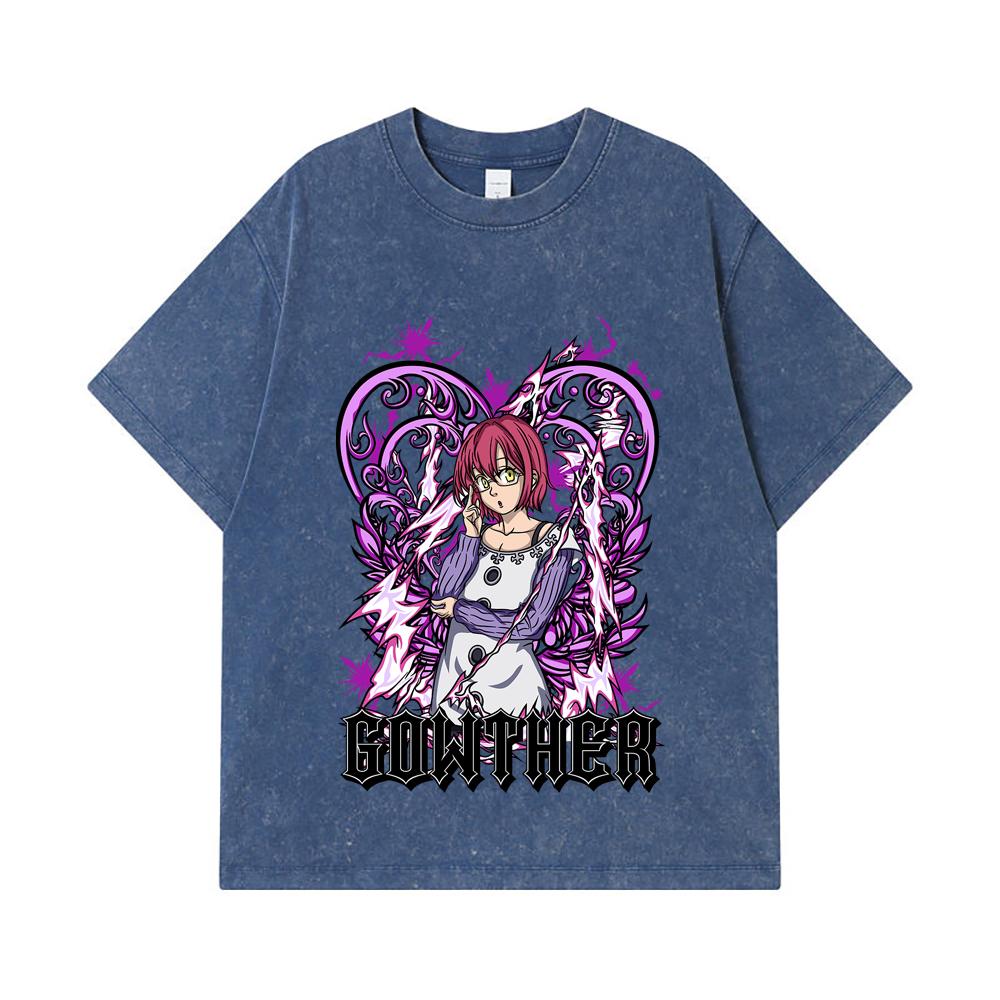 275 GSM Washed T-shirts 100% Cotton Seven Deadly Sins V5 Gowther Print Unisex Heavy Cotton T Shirt 2XL королівський синій колір
275 GSM Washed T-shirts 100% Cotton Seven Deadly Sins V5 Gowther Print Unisex Heavy Cotton T Shirt 2XL королівський синій колір