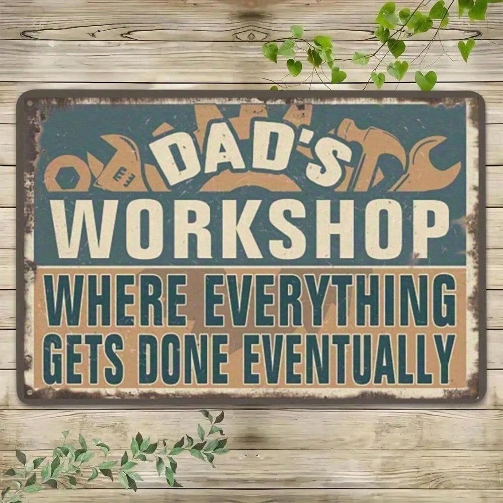 Vintage Garage Sign Metal Wall Decor for Man Cave Rustic Tin Iron Bar Sign for Dad Fathers Day Gift 20x30cm
Vintage Garage Sign Metal Wall Decor for Man Cave Rustic Tin Iron Bar Sign for Dad Fathers Day Gift 20x30cm