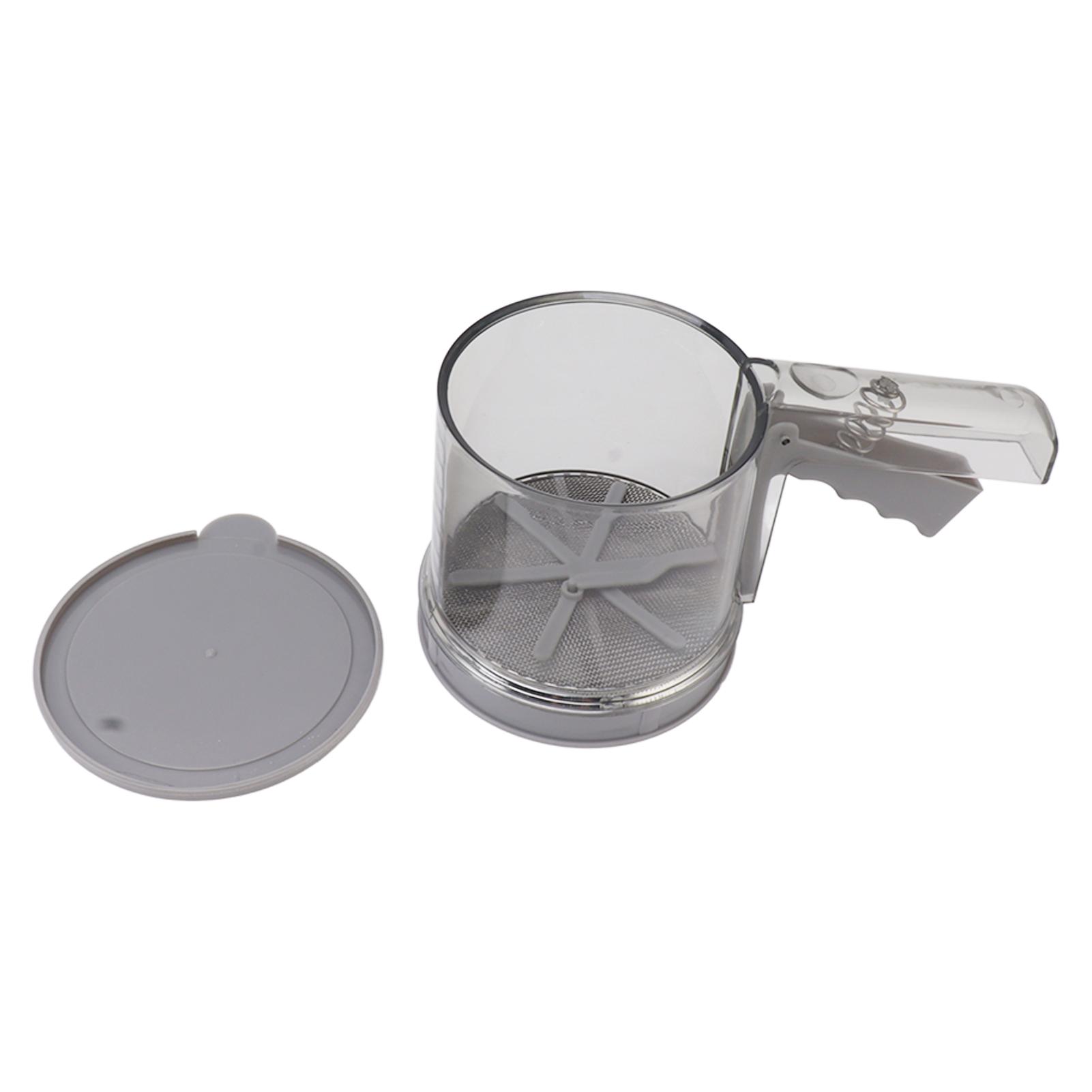 Flour Sifter Sieve PP Transparent Adjustable Fine Mesh One Hand Operation Powder Sifter Sieve for
Flour Sifter Sieve PP Transparent Adjustable Fine Mesh One Hand Operation Powder Sifter Sieve for