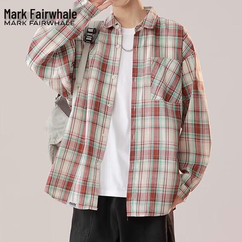 Mark Fairwhale Men s Plaid Long-Sleeve Casual Shirt Jacket M
Mark Fairwhale Men s Plaid Long-Sleeve Casual Shirt Jacket M