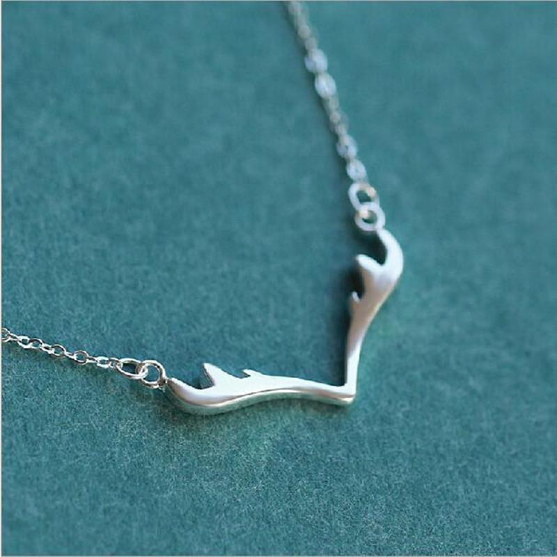 Popular Deer Antlers Necklaces & Pendants For Women Christmas Vintage Necklaces 925 Sterling Silver Jewelry Collier TYB364 срібний
Popular Deer Antlers Necklaces & Pendants For Women Christmas Vintage Necklaces 925 Sterling Silver Jewelry Collier TYB364 срібний