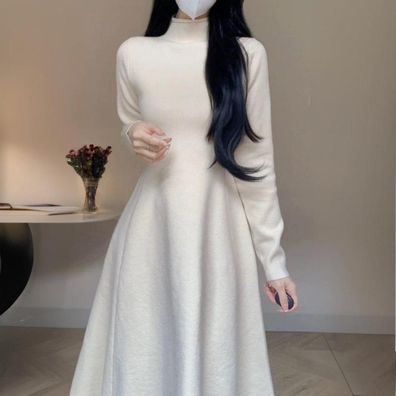 Вязаное базовое платье осень и зима новое длинное до колена свитер-юбка полувысокая горловина талия приталенная А-силуэтная юбка one size fits all абрикосовый
Вязаное базовое платье осень и зима новое длинное до колена свитер-юбка полувысокая горловина талия приталенная А-силуэтная юбка one size fits all абрикосовый