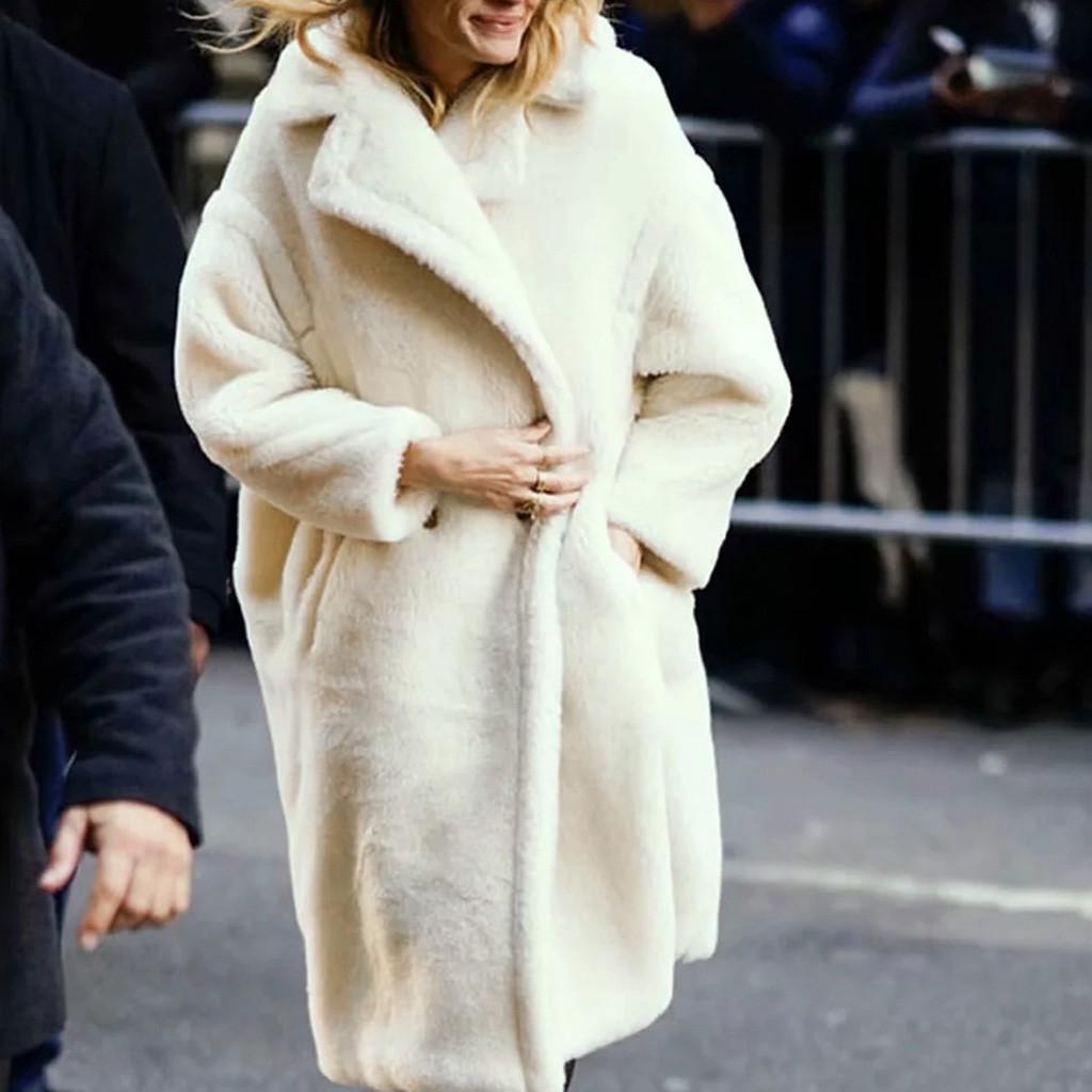 Женская верхняя одежда с длинным рукавом из овечьей шерсти с лацканами, теплое пальто, плюшевая куртка, пальто S белый
Женская верхняя одежда с длинным рукавом из овечьей шерсти с лацканами, теплое пальто, плюшевая куртка, пальто S белый