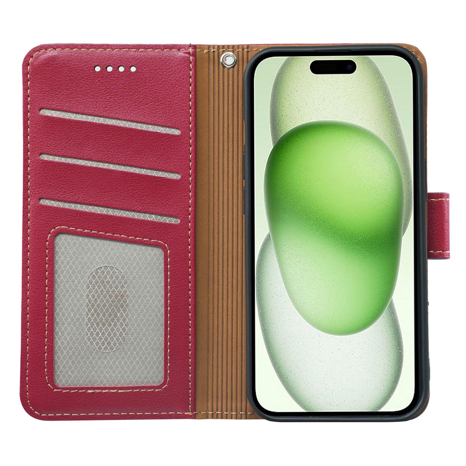 For iPhone 15 Case RFID Blocking Wallet Litchi Texture Leather Phone Cover Magnetic Clasp Brown
For iPhone 15 Case RFID Blocking Wallet Litchi Texture Leather Phone Cover Magnetic Clasp Brown
