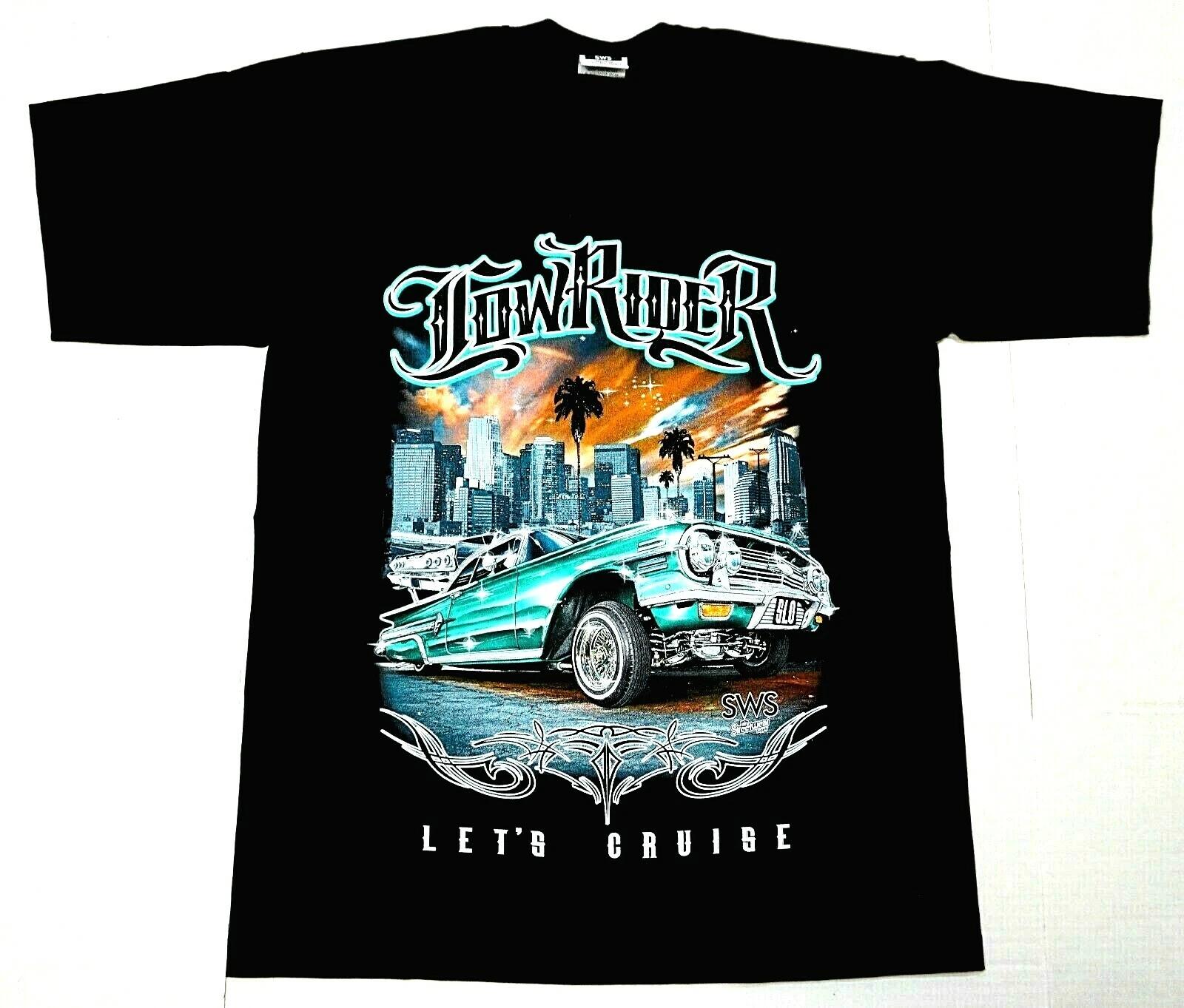 Lowrider T-shirt Let s Cruise Urban Streetwear Men s Tee New 3XL
Lowrider T-shirt Let s Cruise Urban Streetwear Men s Tee New 3XL