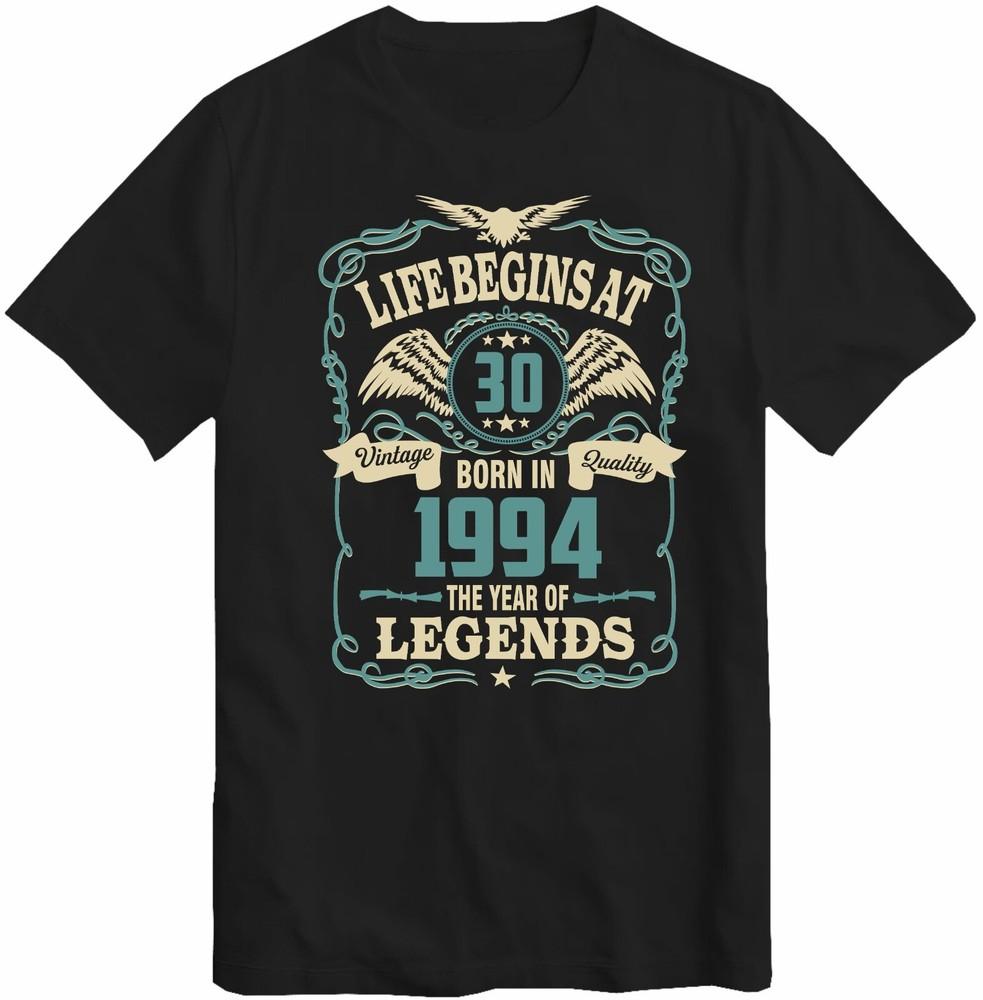 Men s 30th Birthday T-Shirt Life Begins At 30 Born In 1994 Birthday Tee Top Gift 4XL
Men s 30th Birthday T-Shirt Life Begins At 30 Born In 1994 Birthday Tee Top Gift 4XL
