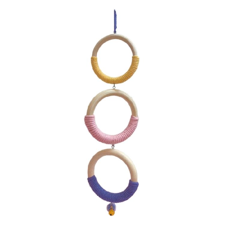 Wooden Colorful Rings Bird Cage Swing Toy For Pet Bird Enrichment Using Pet Safe Component Cage Toy 1
Wooden Colorful Rings Bird Cage Swing Toy For Pet Bird Enrichment Using Pet Safe Component Cage Toy 1