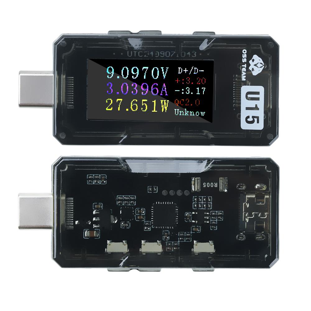 USB Type C DC Voltage/Current/Power Meter Tester DC 4-25V 5A 0.96 Inch IPS HD Display PD/QC Mobile Fast Charger Detector
USB Type C DC Voltage/Current/Power Meter Tester DC 4-25V 5A 0.96 Inch IPS HD Display PD/QC Mobile Fast Charger Detector