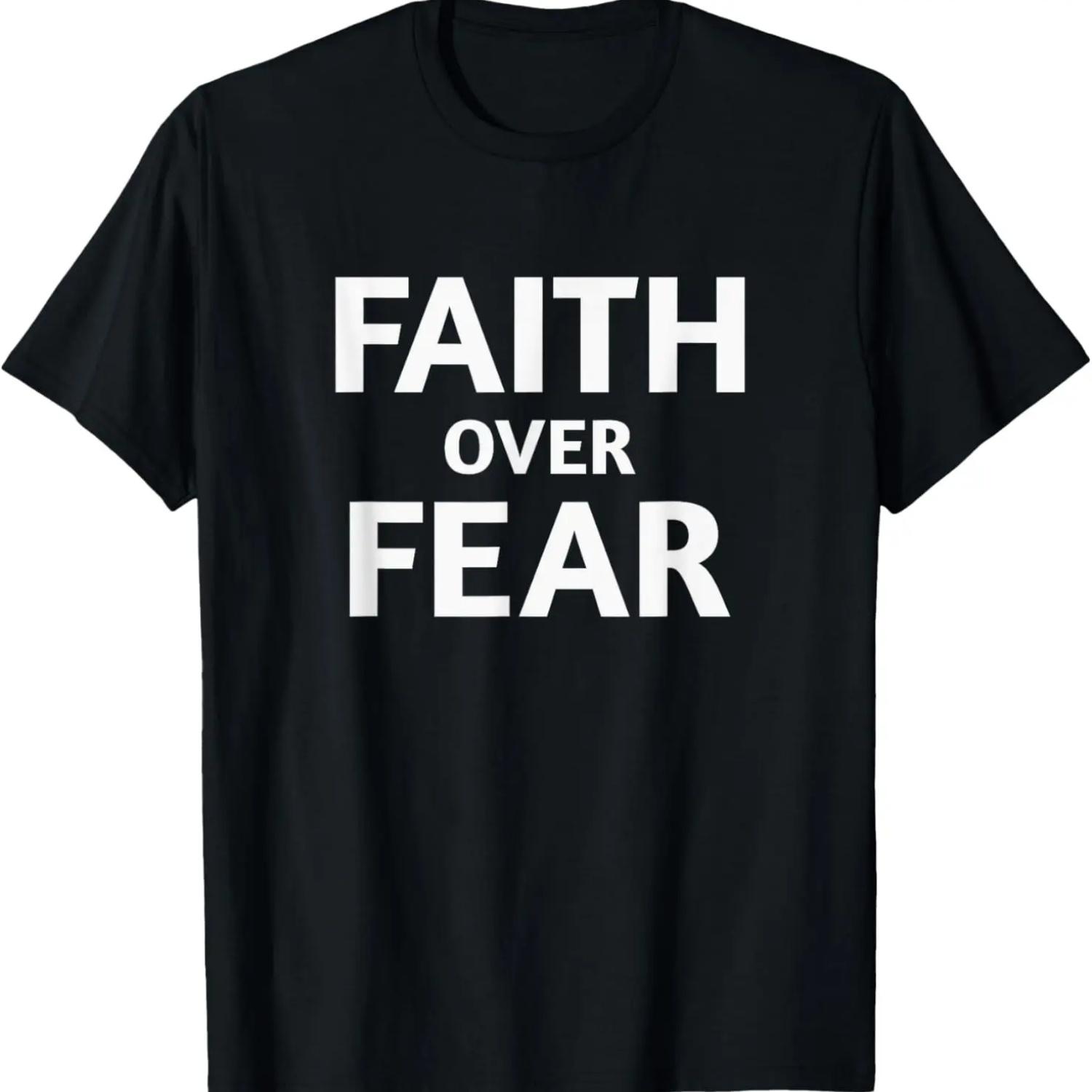 Faith Over Fear Motivational Quote T-Shirt XXXXXL чорний
Faith Over Fear Motivational Quote T-Shirt XXXXXL чорний