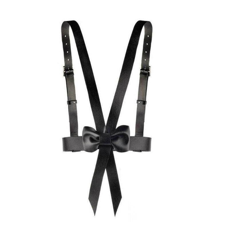 Punk Style PU Body Harness Belt Adjustable Straps with Bowknot Suspenders Bondage Belt for Women Teenagers Casual 1
Punk Style PU Body Harness Belt Adjustable Straps with Bowknot Suspenders Bondage Belt for Women Teenagers Casual 1