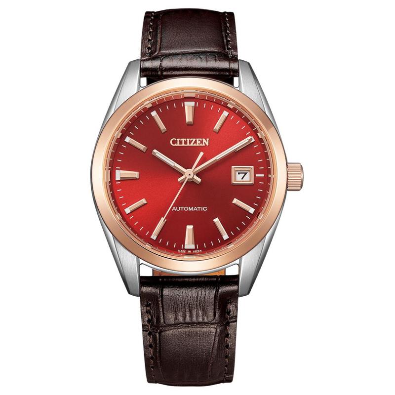 CITIZEN COLLECTION series 100 meters waterproof date display luminous hands Automatic cowhide strap 38mm men s watch red dial NB1055-04W синій
CITIZEN COLLECTION series 100 meters waterproof date display luminous hands Automatic cowhide strap 38mm men s watch red dial NB1055-04W синій