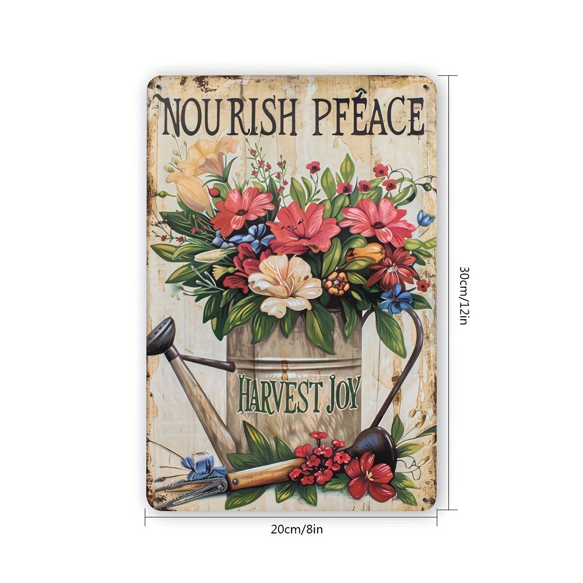 Retro Flower Watering Can Tin Sign x Garden Metal Wall Art Inspirational Iron Plaque for Home Office Cafe Bar Garage 20x30cm(7.8x11.8inch)
Retro Flower Watering Can Tin Sign x Garden Metal Wall Art Inspirational Iron Plaque for Home Office Cafe Bar Garage 20x30cm(7.8x11.8inch)