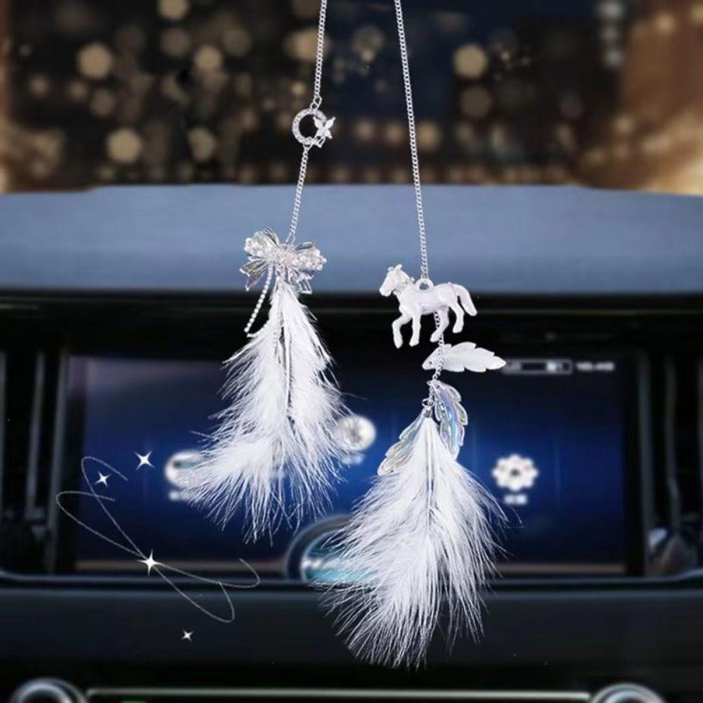 Elegant Soft Feather Pendants Soft Car Rearview Mirrors Pendant Dream Catcher Gifts Style 2
Elegant Soft Feather Pendants Soft Car Rearview Mirrors Pendant Dream Catcher Gifts Style 2