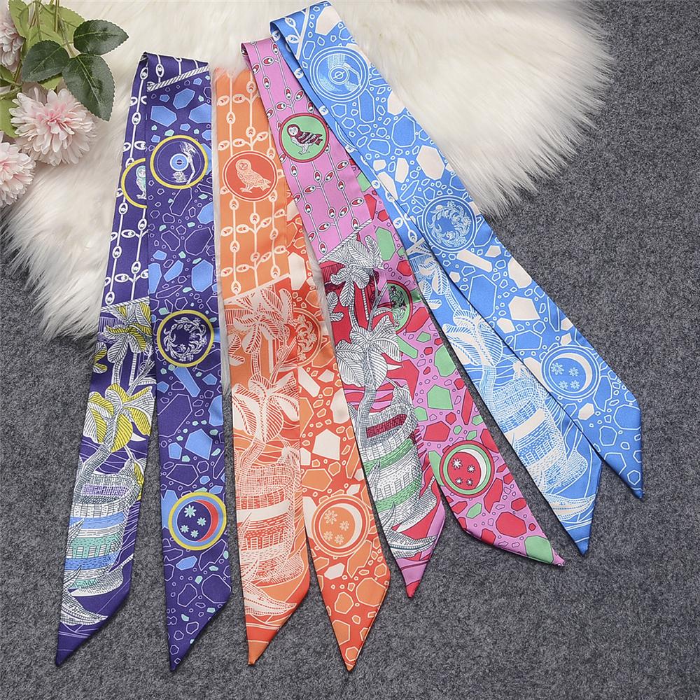 New Luxury Female Knight Owl Brand Scarf Design Women 100% Silk Scarf Fashion Headwear Skinny Bag Hair Scarves Neckerchief
New Luxury Female Knight Owl Brand Scarf Design Women 100% Silk Scarf Fashion Headwear Skinny Bag Hair Scarves Neckerchief