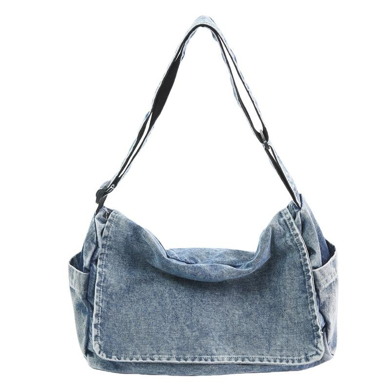 Denim Bag Women s Large Capacity Tote Bag Men Shoulder Crossbody Bag світло-синій колір
Denim Bag Women s Large Capacity Tote Bag Men Shoulder Crossbody Bag світло-синій колір