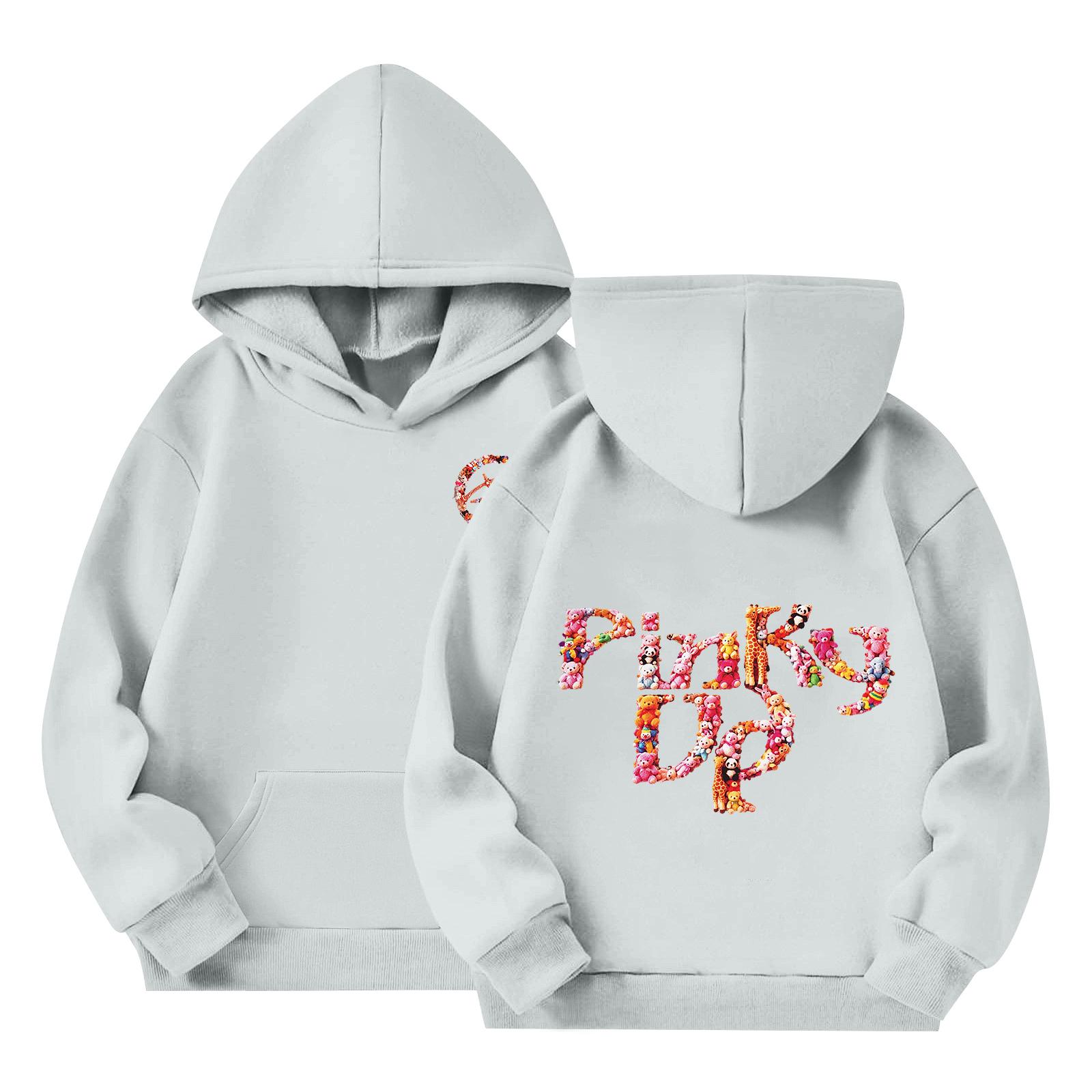 Kids Long Sleeve Pullover Hoodie Loose Fit Alphabet Print Sweatshirt Soft Comfortable Casual Top for Boys and Girls 130
Kids Long Sleeve Pullover Hoodie Loose Fit Alphabet Print Sweatshirt Soft Comfortable Casual Top for Boys and Girls 130
